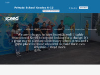 Xceed Preparatory Academy Kendall/Pinecrest website screenshot