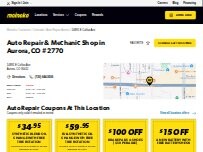 Website Screenshot Meineke Car Care Center