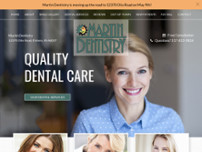 Screenshot for https://www.martindentistryfishers.com