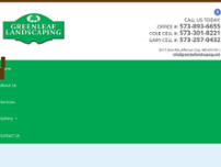 Screenshot for http://Greenleaflandscapingmo.com