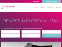 Abundant Dental Care website screenshot