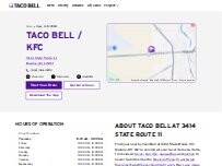 Website Screenshot Taco Bell / KFC