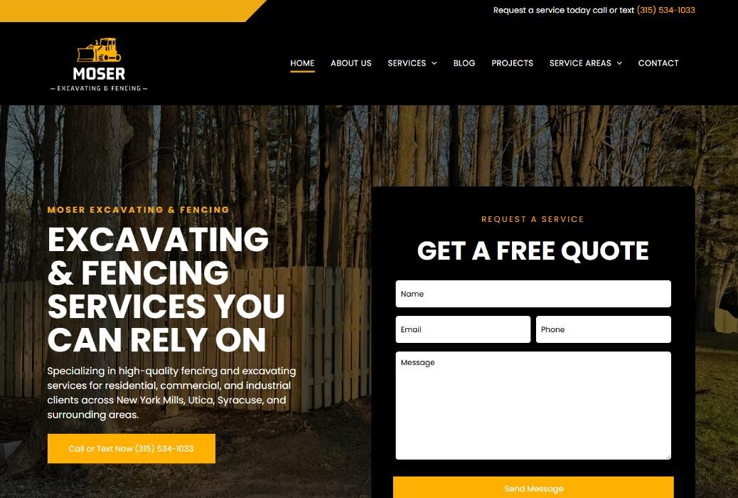 Images Moser Excavating & Fencing