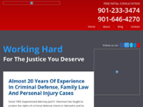 Jack P. Sherman, Attorney At Law website screenshot