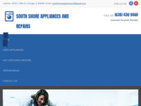 South Shore Appliances and  Repairs website screenshot