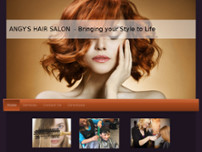 ANGY'S HAIR SALON website screenshot