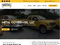 Website Screenshot Metal Coverings