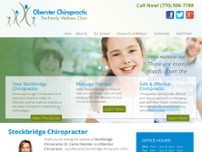 Oberster Chiropractic website screenshot