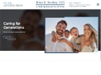 Website Screenshot Brian E. Nunley, DDS