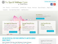 The Spa & Wellness Center at South Shore website screenshot