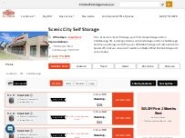 Website Screenshot Scenic City Self Storage