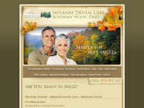 Skylands Dental Care website screenshot