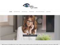 Quality Eye Care website screenshot