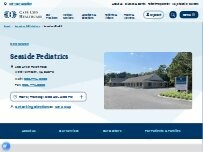 Website Screenshot Seaside Pediatrics