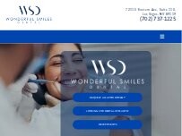 Website Screenshot Wonderful Smiles Dental