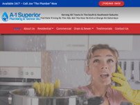 A-1 Superior Plumbing & Sewer Inc. website screenshot