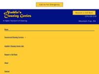 Aladdin's Cleaning Genies website screenshot