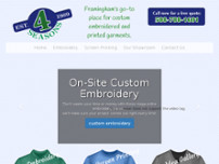 4 Seasons Embroidery website screenshot