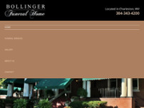 Bollinger Funeral Home website screenshot