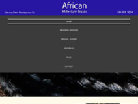 Screenshot for http://africanmilleniumbraids.com