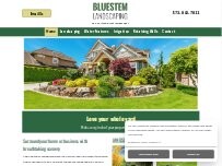 Website Screenshot Bluestem Landscaping