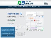 Website Screenshot Pye-Barker Fire & Safety, formerly PEAK Alarm® - Idaho Falls