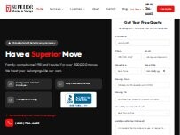 Website Screenshot Superior Moving & Storage