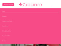 Glorified website screenshot