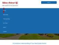 Bilbow Abstract LLC Agent For First American Title Insurance website screenshot