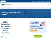 Website Screenshot 1st Family Dental of Mount Prospect