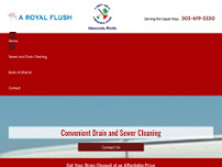 A Royal Flush Drain Cleaning website screenshot