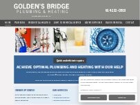 Website Screenshot Goldens Bridge Plumbing Heating