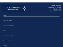 Tony Hopkins, Attorney-at-Law website screenshot