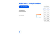 Screenshot for https://www.att.com/stores/florida/ledgewood/116557