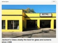 Website Screenshot Jackson's Glass Inc