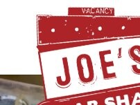 Website Screenshot Joe's Crab Shack