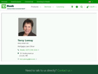 Screenshot for http://www.tdbank.com/terrylemay
