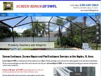 Website Screenshot Screen Repair of SWFL