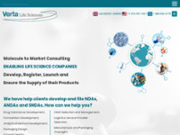 Verta Life Sciences website screenshot