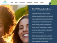 Serenity Recovery Center website screenshot