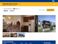 Sun Park Inn & Suites website screenshot