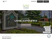 Website Screenshot Cedar Point