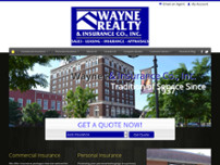 Screenshot for https://www.waynerealtyins.com