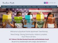 Buckroe Pointe Apartment Townhomes website screenshot