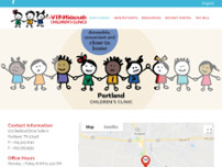 Portland Children’s Clinic website screenshot