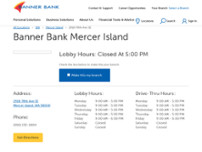 Banner Bank In Mercer Island 2918 78th Ave Se Banks In Mercer