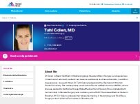 Website Screenshot Tahl Colen, MD