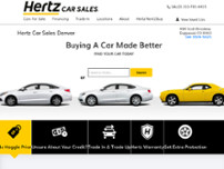 Hertz Car Sales Denver website screenshot