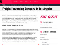 Packair Airfreight, Inc. website screenshot