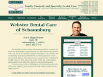 Webster Dental Care of Schaumburg website screenshot